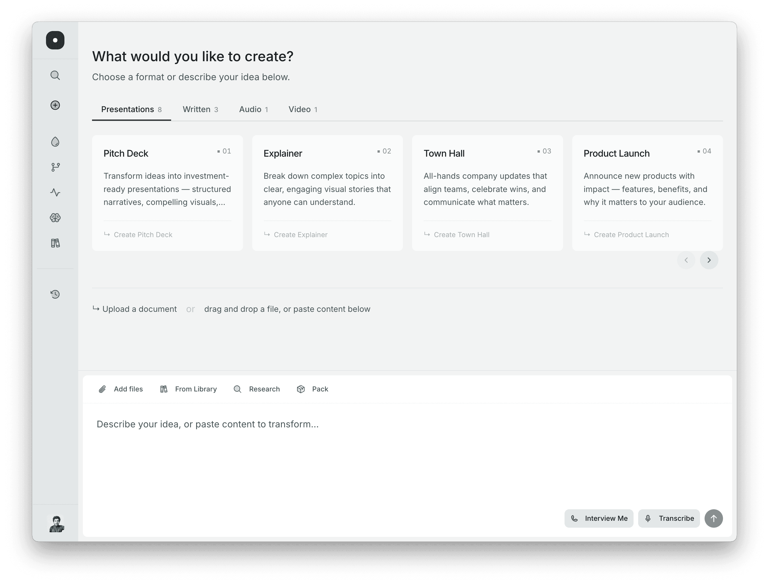 Drop Studio interface